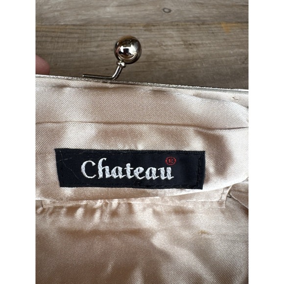 Vintage Chateau Jeweled And Sequin Purse Handbag Beaded Chain Handle Colorful - Picture 10 of 12